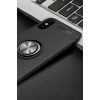 Mey İthalat® iPhone XS Max Kılıf Range Yüzüklü Silikon - Siyah