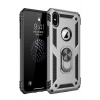 Mey İthalat® iPhone XS Max Kılıf Sofya Yüzüklü Silikon Kapak - Gümüş