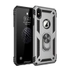 Mey İthalat® iPhone XS Max Kılıf Sofya Yüzüklü Silikon Kapak - Gümüş