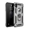 Mey İthalat® iPhone XS Max Kılıf Sofya Yüzüklü Silikon Kapak - Gümüş