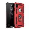 Mey İthalat® iPhone XS Max Kılıf Sofya Yüzüklü Silikon Kapak - Kırmızı
