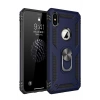 Mey İthalat®  iPhone XS Max Kılıf Sofya Yüzüklü Silikon Kapak - Lacivert