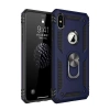 Mey İthalat®  iPhone XS Max Kılıf Sofya Yüzüklü Silikon Kapak - Lacivert