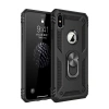 Mey İthalat® iPhone XS Max Kılıf Sofya Yüzüklü Silikon Kapak - Siyah