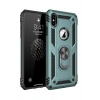Mey İthalat® iPhone XS Max Kılıf Sofya Yüzüklü Silikon Kapak - Yeşil