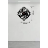 Mey İthalat® Mekanik Dişli Çark Tasarım Ahşap Duvar Saati - 40x40 cm Steampunk Dekor