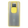 Mey İthalat®   Mi 10T Lite Kılıf Palm Buzlu Kamera Sürgülü Silikon - Sarı