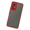 Mey İthalat®   Mi 12 Lite Kılıf Montreal Silikon Kapak - Kırmızı