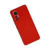 Mey İthalat®   Mi 12 Lite Kılıf Nano içi Kadife Silikon - Kırmızı