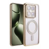 Mey İthalat®   Mi 14T Pro Joke Simli Magneticsafe Kılıf - Gold
