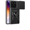 Mey İthalat®   Mi 14T Pro Kılıf Pars Lens Yüzüklü Silikon - Siyah