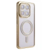 Mey İthalat®   Mi 15T Pro Joke Simli Magneticsafe Kılıf - Gold