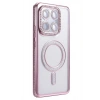 Mey İthalat®   Mi 15T Pro Joke Simli Magneticsafe Kılıf - Pembe