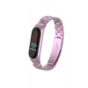 Mey İthalat® Mi Band 4 Metal Baklalı Kordon - Rose