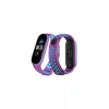 Mey İthalat® Mi Band 4 Spor Delikli Kordon - Mor-Mavi