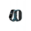 Mey İthalat® Mi Band 4 Spor Delikli Kordon - Siyah-Turkuaz