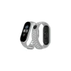 Mey İthalat® Mi Band 6 Spor Delikli Kordon - Gri-Kırmızı