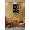 Mey İthalat® Modern Geometrik Desenli Ahşap Duvar Tablosu - 25x35 cm Dekoratif Pano