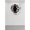 Mey İthalat® Modern Hayat Ağacı Tasarım Ahşap Duvar Saati - 40x40 cm Dekoratif