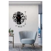Mey İthalat® Modern Hayat Ağacı Tasarım Ahşap Duvar Saati - 40x40 cm Dekoratif