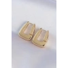 Mey İthalat® Pirinç Gold Renk Kalın Küpe
