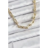 Mey İthalat® Pirinç Gold Renk Tifani Model Kadın Kolye