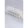 Mey İthalat® Pirinç Gümüş Renk Oval Küpe Seti
