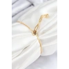 Mey İthalat® Pirinç Zirkon Taşlı Daire Model Gold Renk Asansörlü Kadın Bileklik