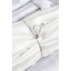 Mey İthalat® Pirinç Zirkon Taşlı Daire Model Gümüş Renk Asansörlü Kadın Bileklik