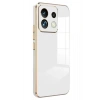 Mey İthalat®   Poco M6 Pro 4G Kılıf Volet Silikon - Beyaz