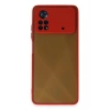Mey İthalat®   Poco X4 Pro 5G Kılıf Montreal Silikon Kapak - Kırmızı