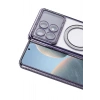 Mey İthalat®   Poco X6 Pro Joke Simli Magneticsafe Kılıf - Derin Mor