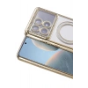 Mey İthalat®   Poco X6 Pro Joke Simli Magneticsafe Kılıf - Gold