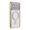 Mey İthalat®   Poco X6 Pro Joke Simli Magneticsafe Kılıf - Gold