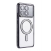 Mey İthalat®   Poco X6 Pro Joke Simli Magneticsafe Kılıf - Siyah