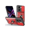 Mey İthalat®   Poco X7 Pro Kılıf Pars Lens Yüzüklü Silikon - Kırmızı