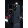 Mey İthalat® Poco X7 Pro Kılıf Sara Kartvizitli Deri Kılıf - Kırmızı