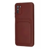 Mey İthalat®   Pocophone M3 Kılıf Kelvin Kartvizitli Silikon - Bordo