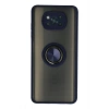 Mey İthalat®   Pocophone X3 Kılıf Montreal Yüzüklü Silikon Kapak - Lacivert