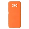 Mey İthalat®   Pocophone X3 Kılıf Nano içi Kadife Silikon - Turuncu