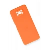 Mey İthalat®   Pocophone X3 Kılıf Nano içi Kadife Silikon - Turuncu