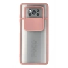 Mey İthalat® Pocophone X3 Kılıf Palm Buzlu Kamera Sürgülü Silikon - Pembe
