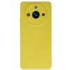 Mey İthalat®  Realme 11 Pro Kılıf Nano içi Kadife Silikon - Sarı
