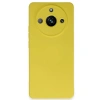 Mey İthalat®  Realme 11 Pro Kılıf Nano içi Kadife Silikon - Sarı