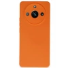 Mey İthalat®  Realme 11 Pro Kılıf Nano içi Kadife Silikon - Turuncu