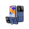 Mey İthalat®  Realme 11 Pro Plus Joy Lens Standlı Kapak - Lacivert