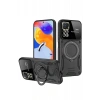 Mey İthalat®  Realme 11 Pro Plus Joy Lens Standlı Kapak - Siyah