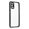 Mey İthalat®  Realme 7 Pro Kılıf Miami Şeffaf Silikon - Siyah