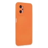 Mey İthalat®  Realme 9i 4G Kılıf Nano içi Kadife Silikon - Turuncu