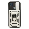 Mey İthalat®  Realme C11 2021 Kılıf Pars Lens Yüzüklü Silikon - Gümüş